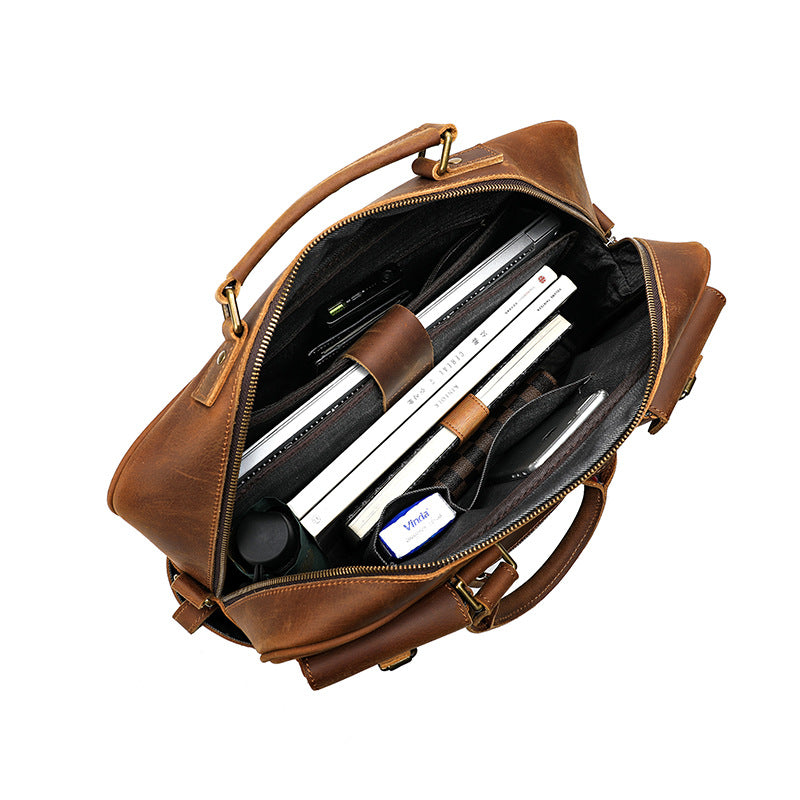 Men's Large Capacity Leather One Shoulder Bag