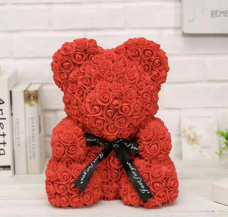 Hand Made Flower Bear