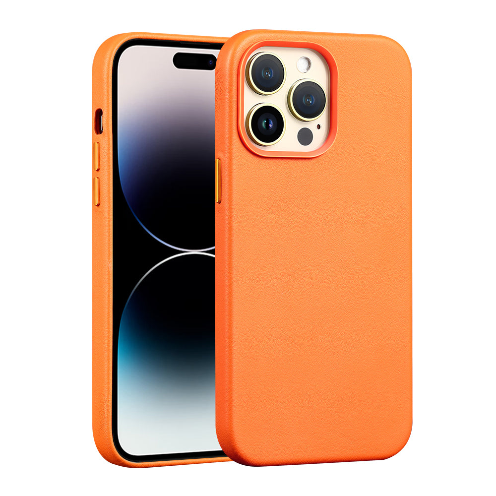 Magnetic Absorbing Leather Phone Case