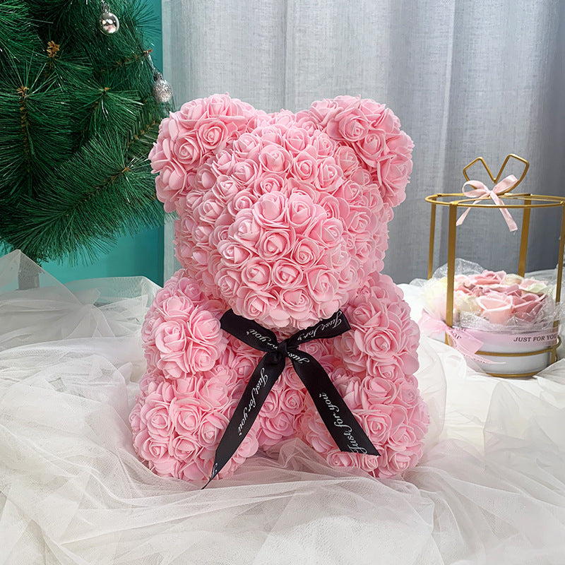 Hand Made Flower Bear