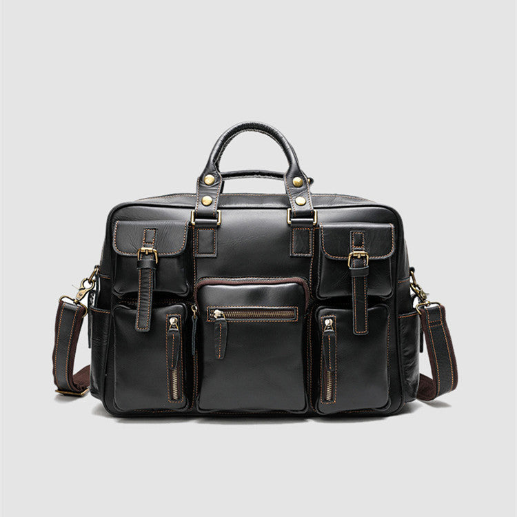 Men's Large Capacity Leather One Shoulder Bag